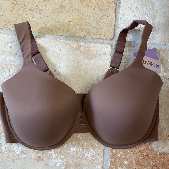 joyspun Other - NWT JOYSPUN T-Shirt Bra Womens 44DDD BROWN Light padding underwire Smoothing